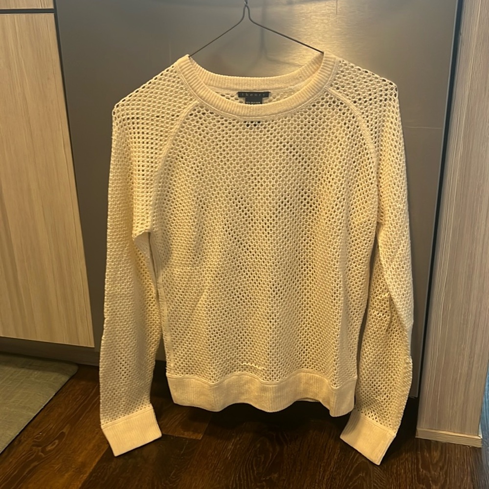 Theory Crochet Silk/Cashmere Sweater - S/P